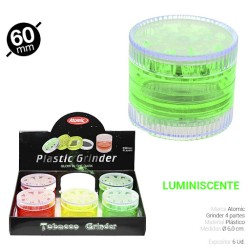 GRINDER PLASTICO 60 mm.  4 PIEZAS  ATOMIC